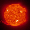X-ray Sun: Image of the Sun taken in X-ray, by SOHO spacecraft